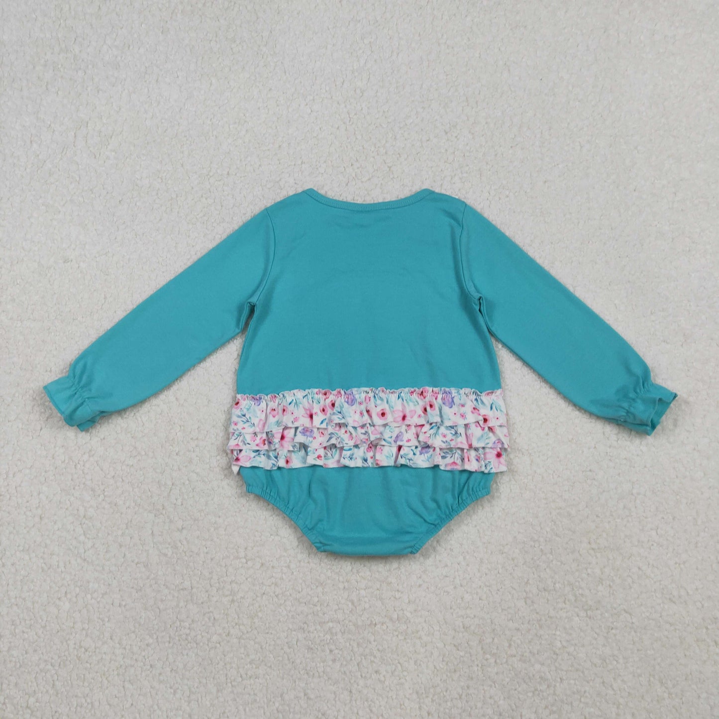 LR2432 embroidery bow girl romper 202510 RTS
