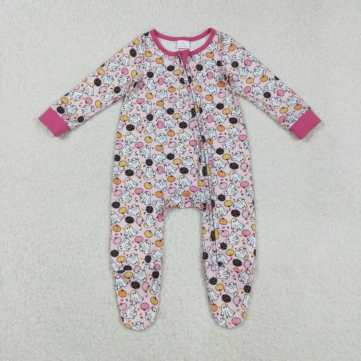 LR2506 Halloween boo boy  romper 202508 RTS