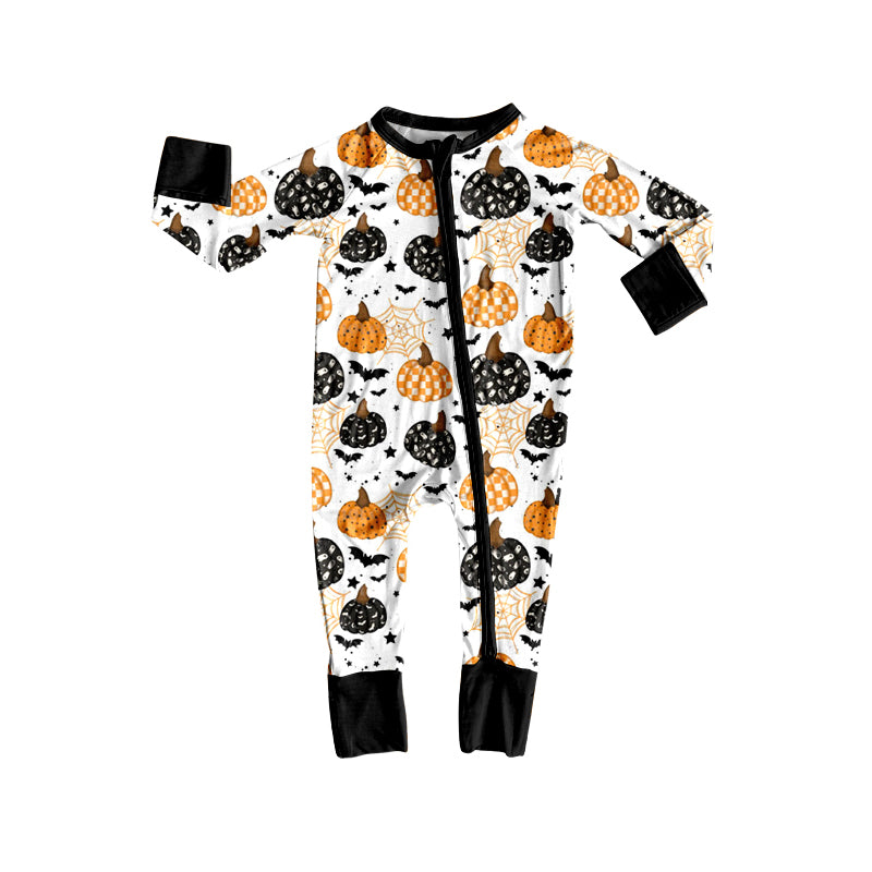 LR2542  pumpkin Halloween girl summer romper 202508 preorder