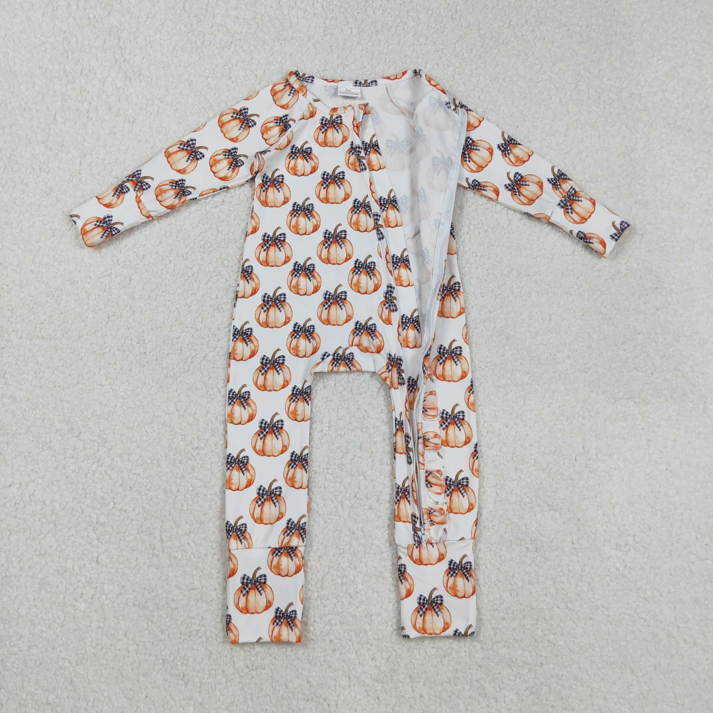 LR2557 Halloween Pumpkin boy romper 202508 RTS