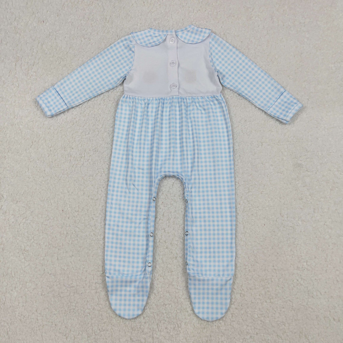 LR2561 embroidery turkey pumpkin boy romper 202509 RTS