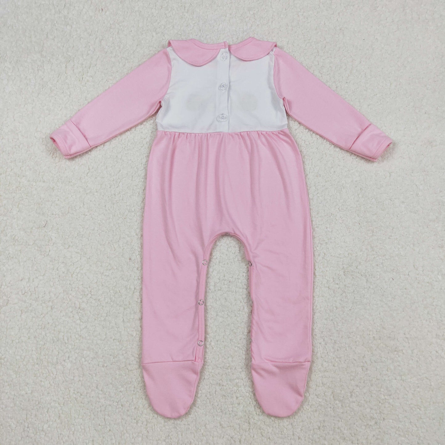 LR2563 embroidery turkey pumpkin girl romper 202509 RTS