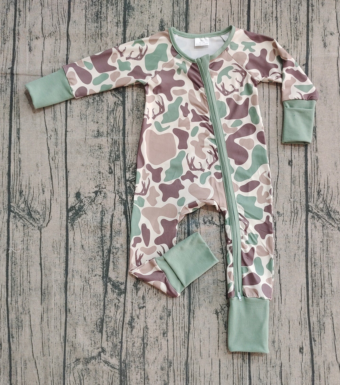 LR2582 camo boy summer romper 202508 preorder