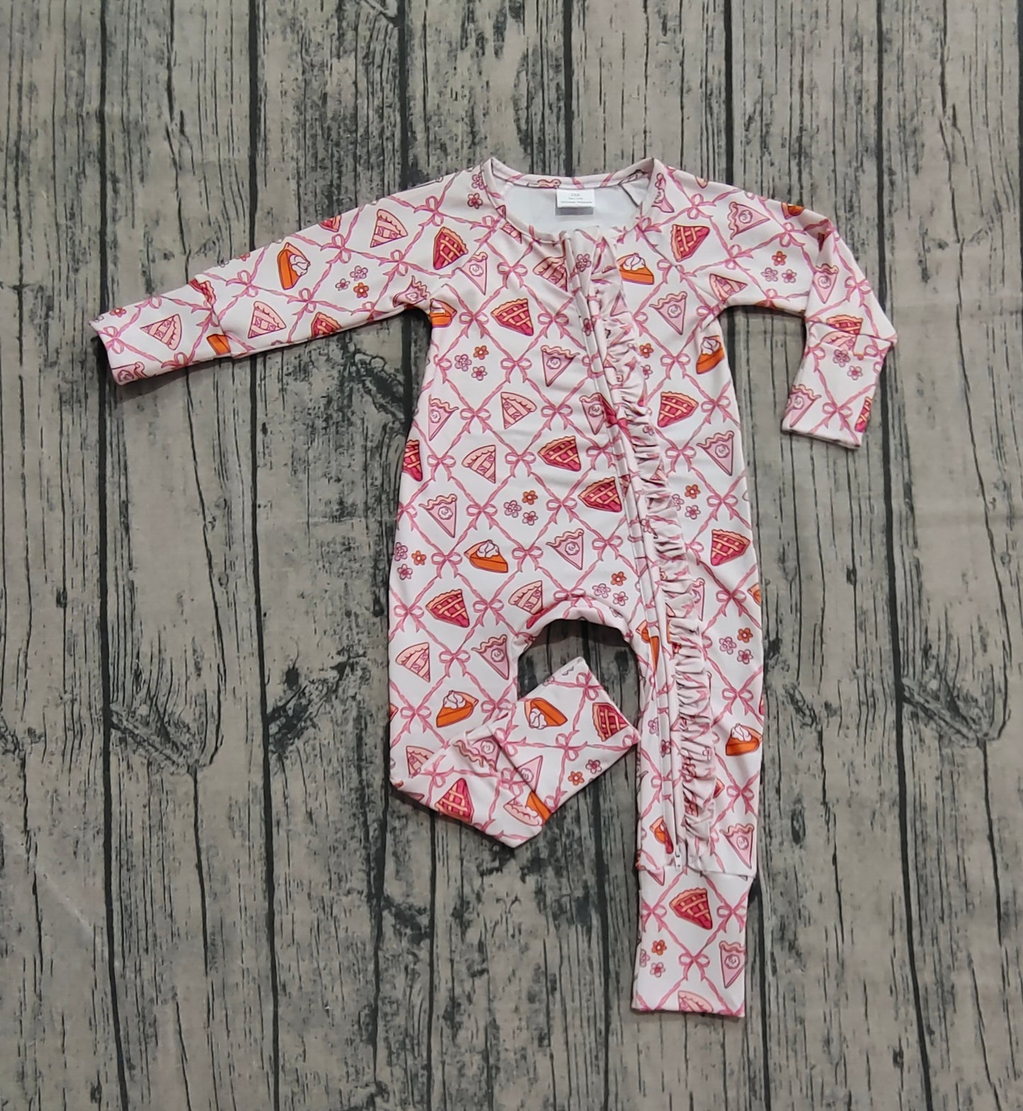 LR2594 bow pie western girl summer romper 202508 preorder
