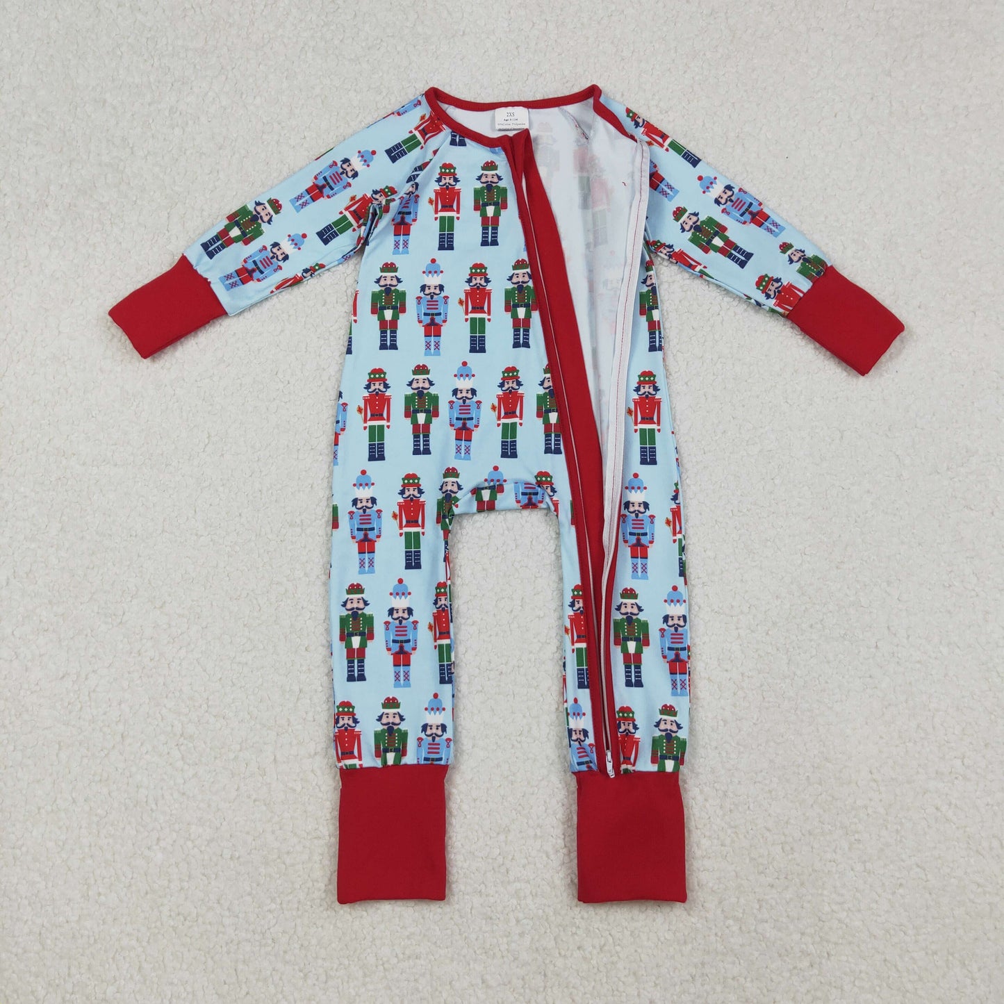 LR2599 nutscracker Christmas western girl summer romper 202509 RTS