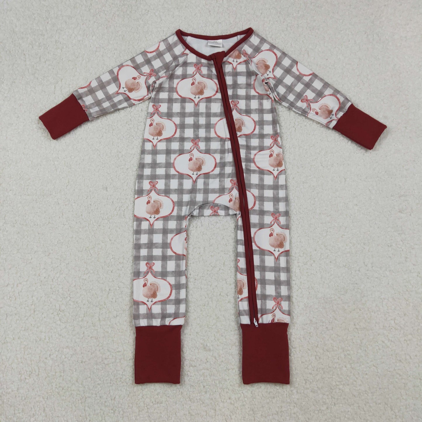 LR2691 turkey girl summer romper 202508 preorder
