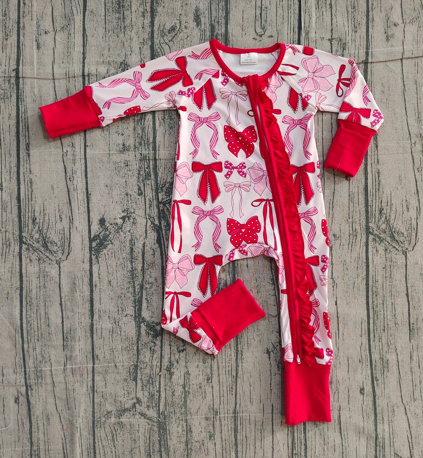 LR2780 BOW girl summer romper 202511 preorder