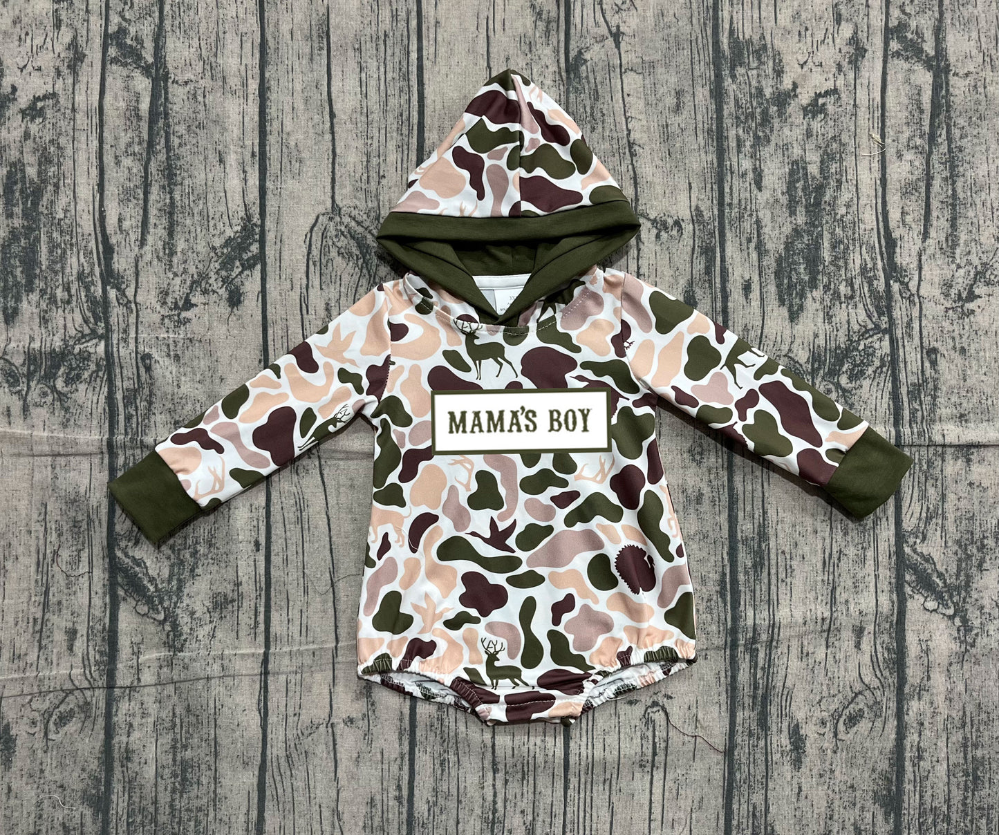LR2797 embroidery camo mama's boy western girl romper 202510 preorder sibling