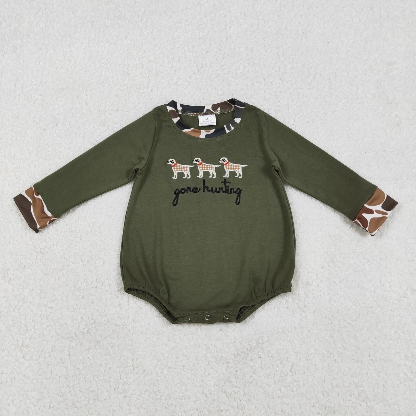LR2836 embroidery boy camo romper 202512 RTS