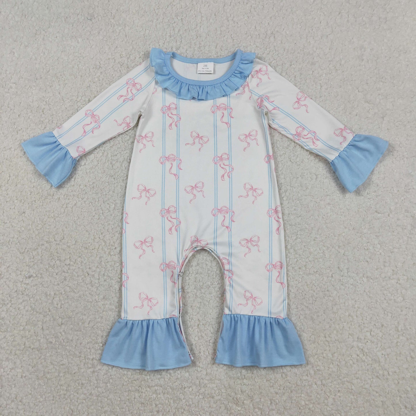 LR2845 BOW girl romper 202512 RTS