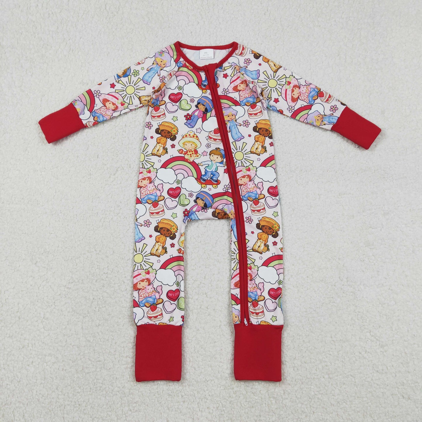 LR2852 rainbow girl romper 202512 RTS