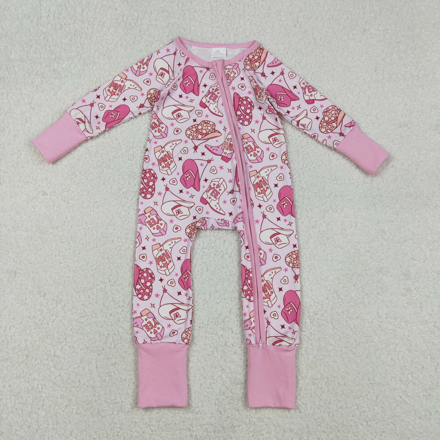LR2855 BOOTS girl romper 202512 RTS
