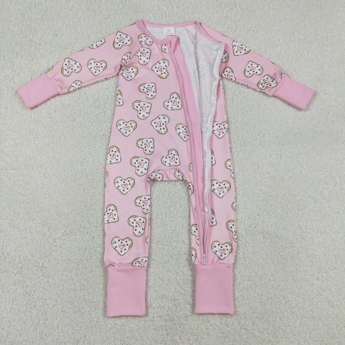 LR2960 LOVE Valentine romper 202512 RTS