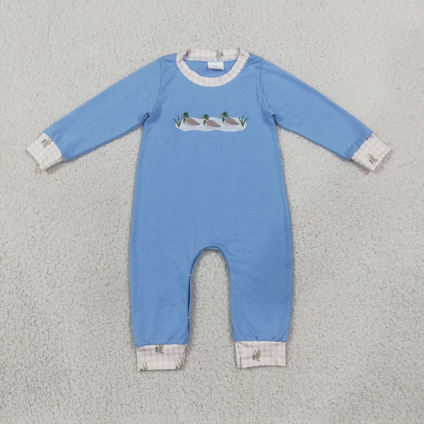 LR3007 embroidery duck girl summer romper 202608 RTS