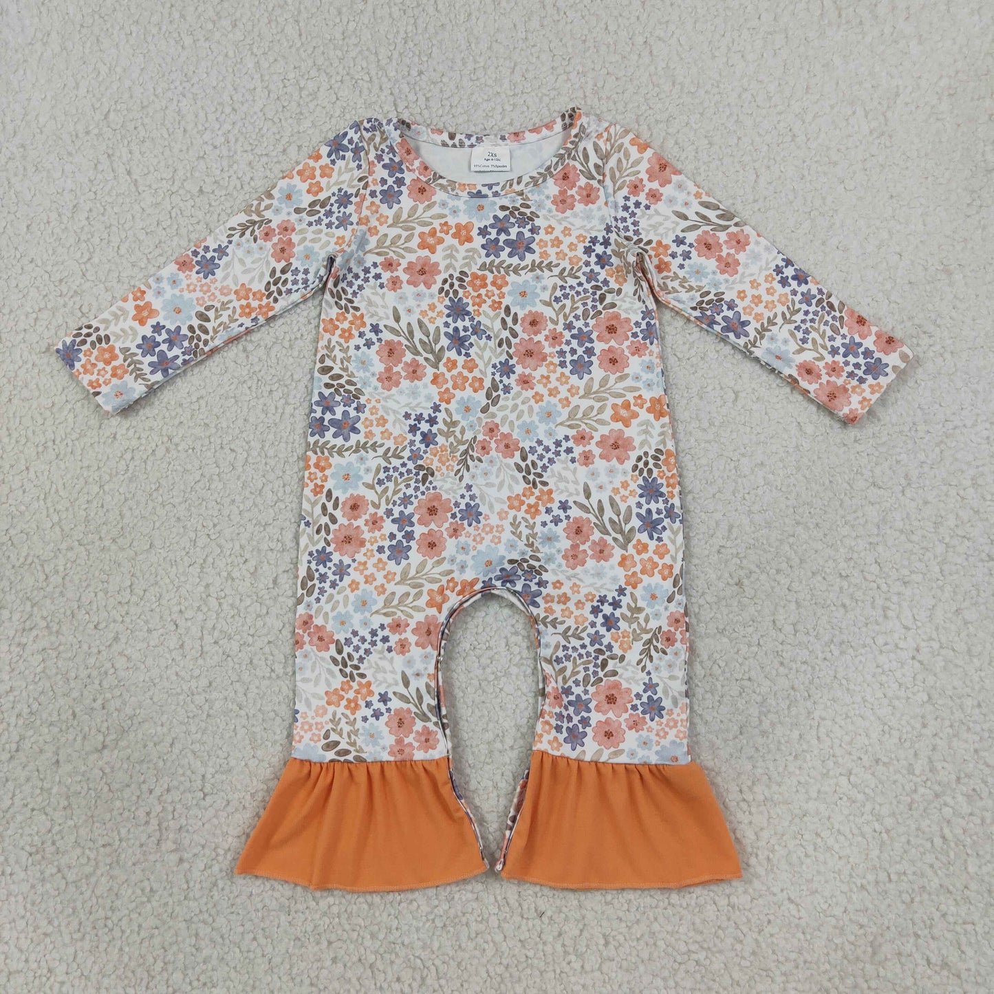 LR3027 flower fall girl romper 202608 RTS