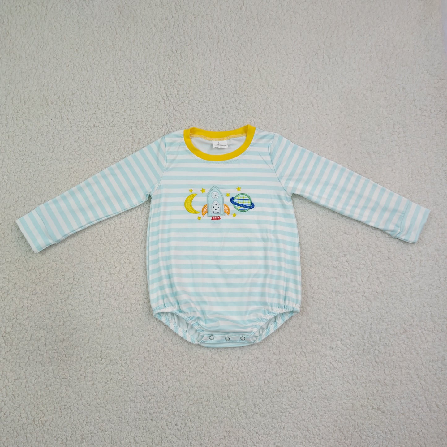 LR3063 Embroidery plane girl summer romper 202607 RTS