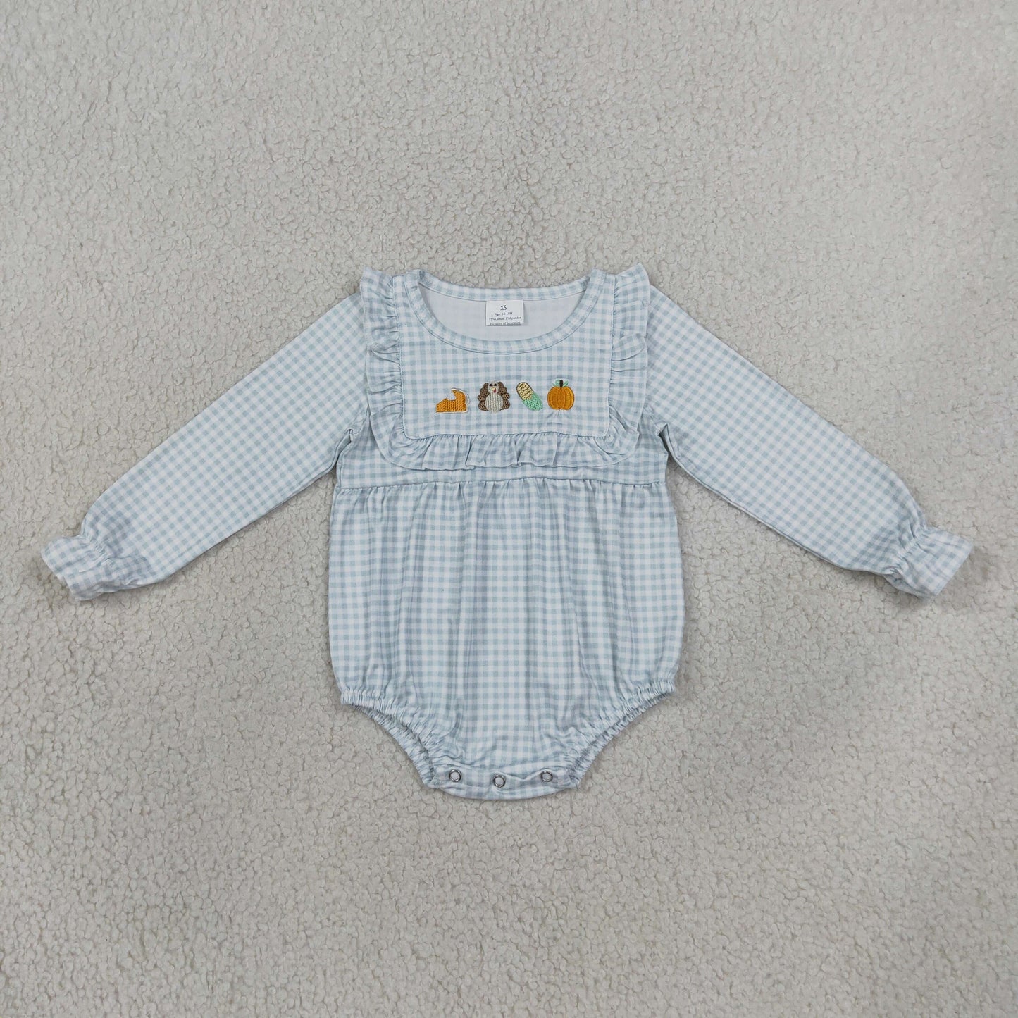 RTS LR3104 Embroidery Baby Long Sleeve Romper casual outfit 202608
