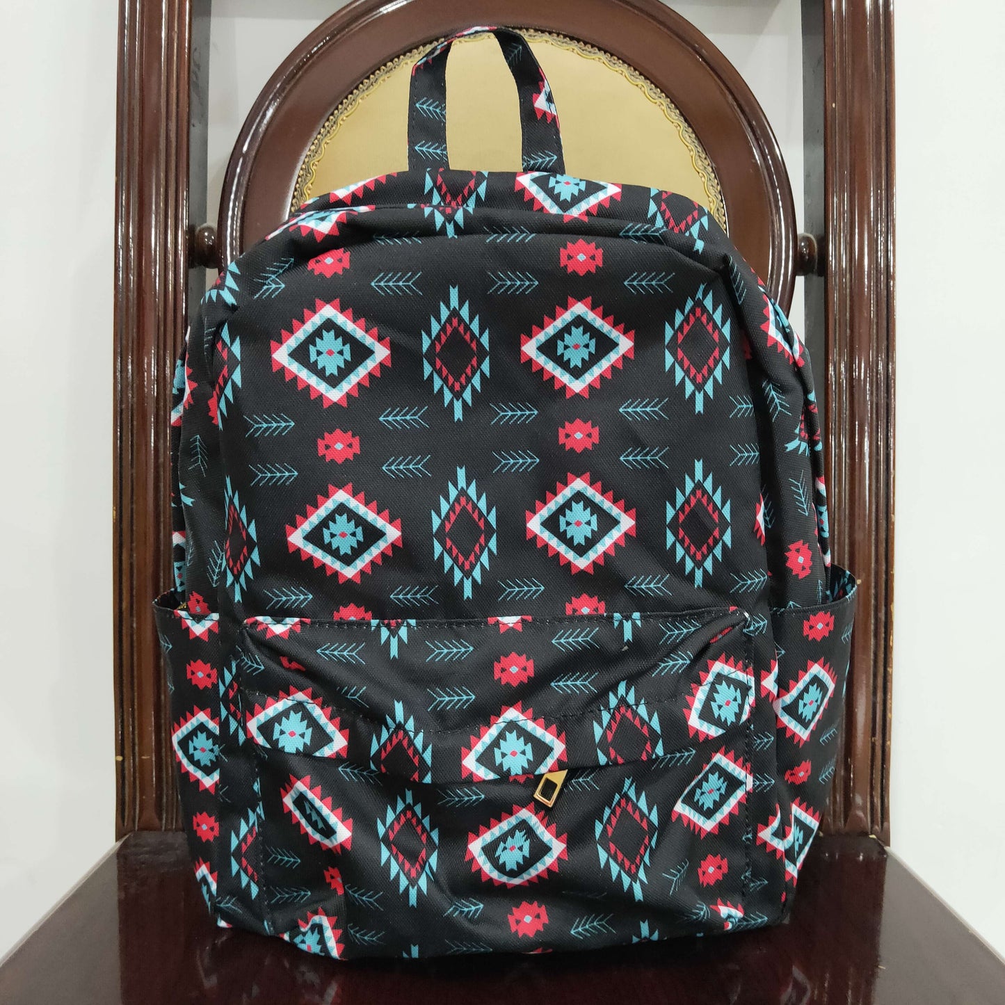 BA0061 western Geometric Patterns backpack bag 20230527 RTS 10*13.9*4 inches