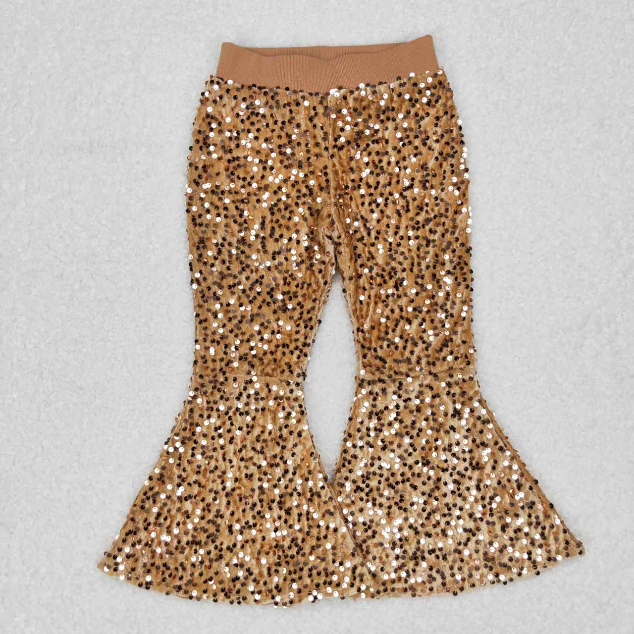 P0110 kids sequin long bell pants RTS RTS Free shipping order $100+