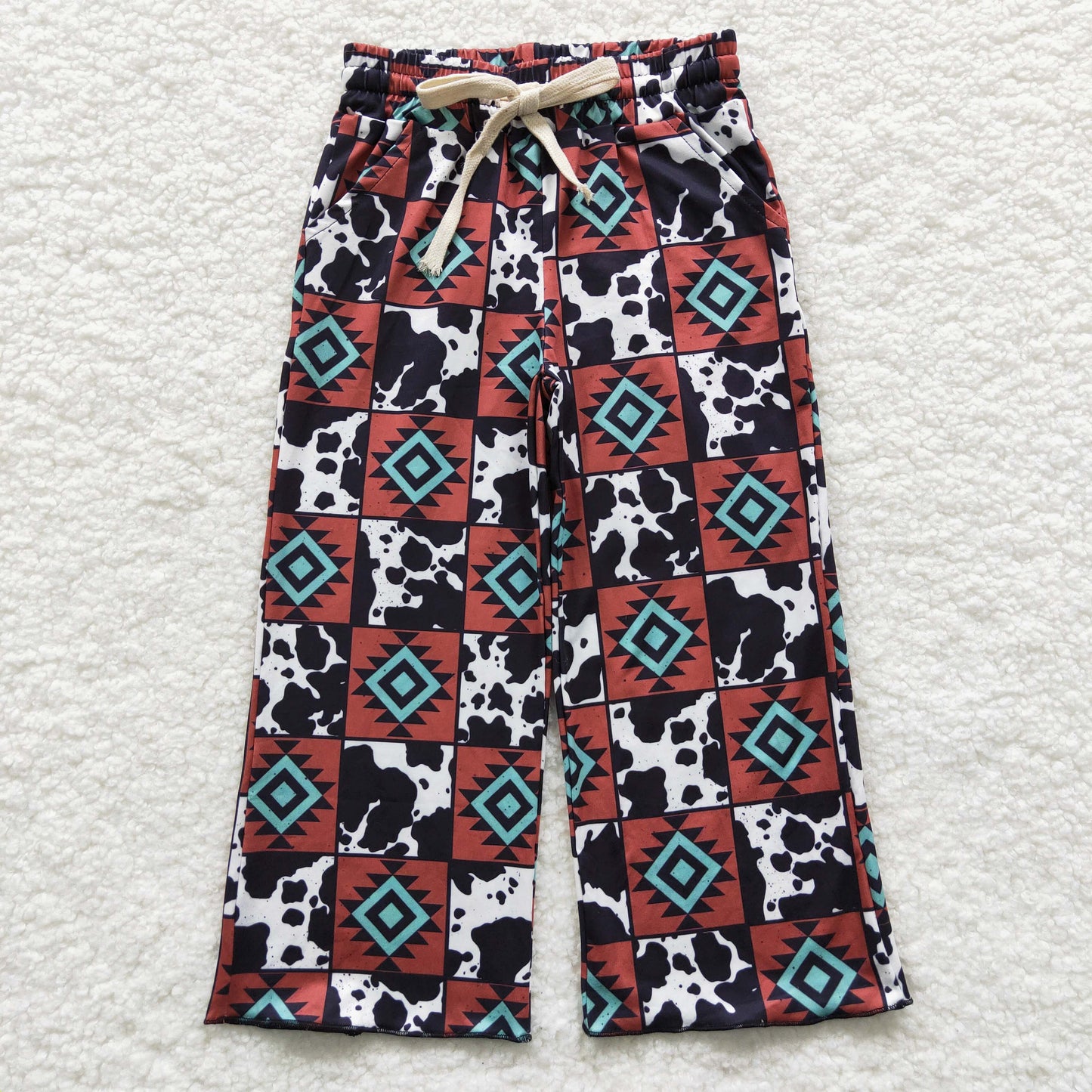 P0140 western flowers girl long pants 20230530 RTS