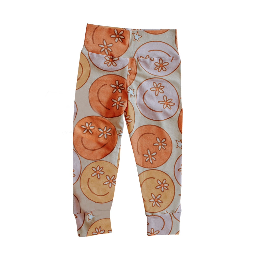 P0216 smile girl flower cotton long pants 20230617