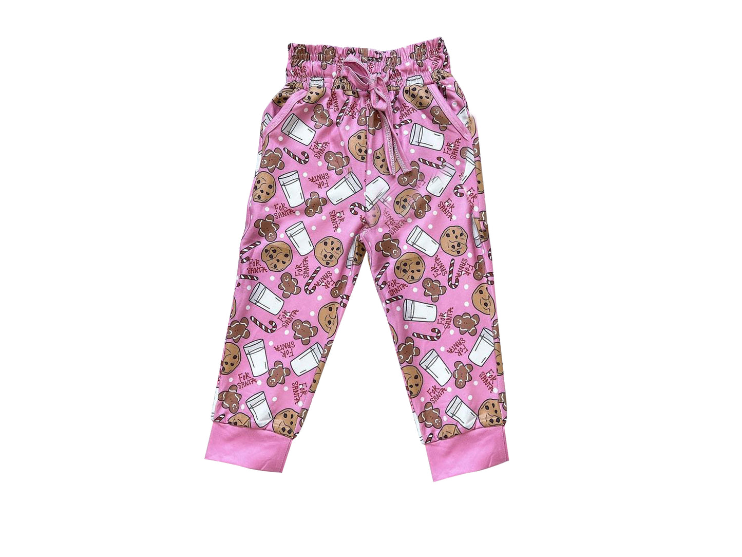 P0290 Christmas milk ginger bread girl Jogger long pants 20230817 preorder