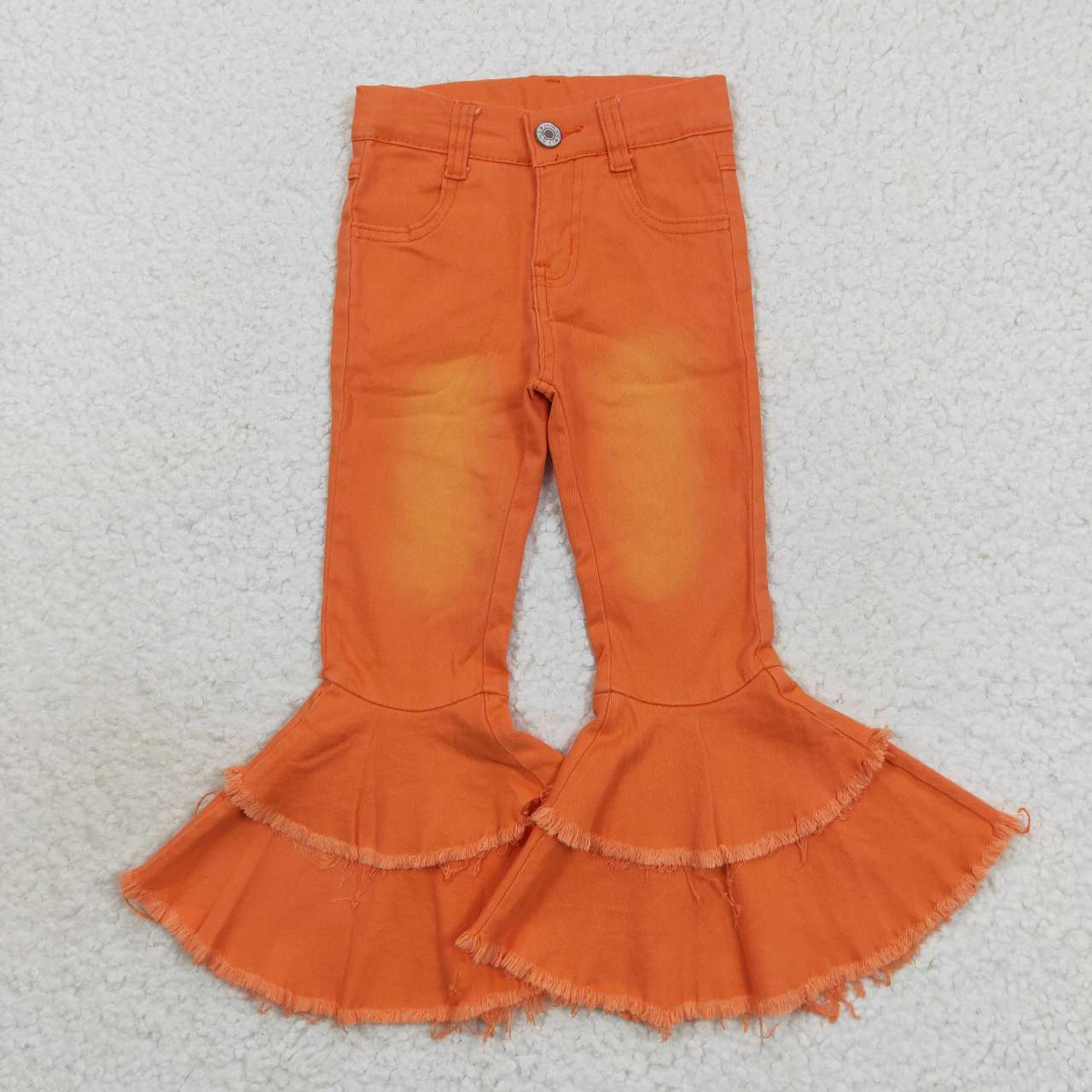 P0322 ripped orange girl denim jeans RTS Free shipping order $100+