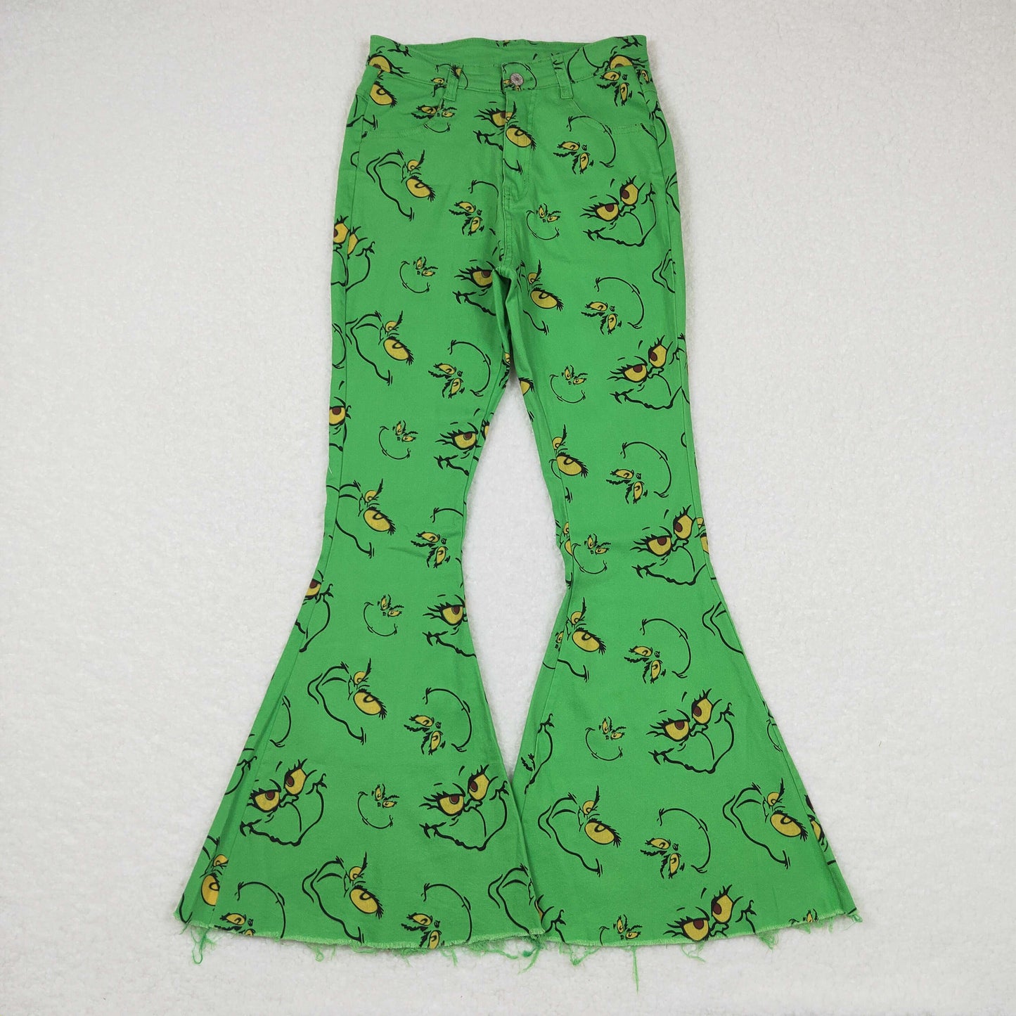 P0323 Adult mama & kids clothes grinch denim jeans 20231024 RTS