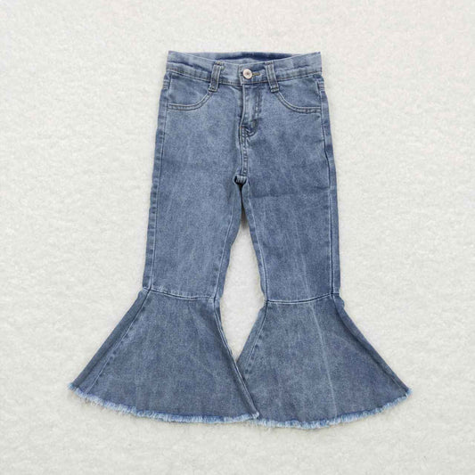 P0325 western bell blue jeans kids girl denim jeans bell pants RTS Free shipping order $100+