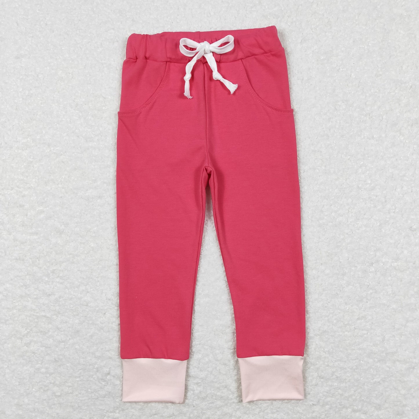 P0352 pink cotton girl long legging pants 20231204 RTS