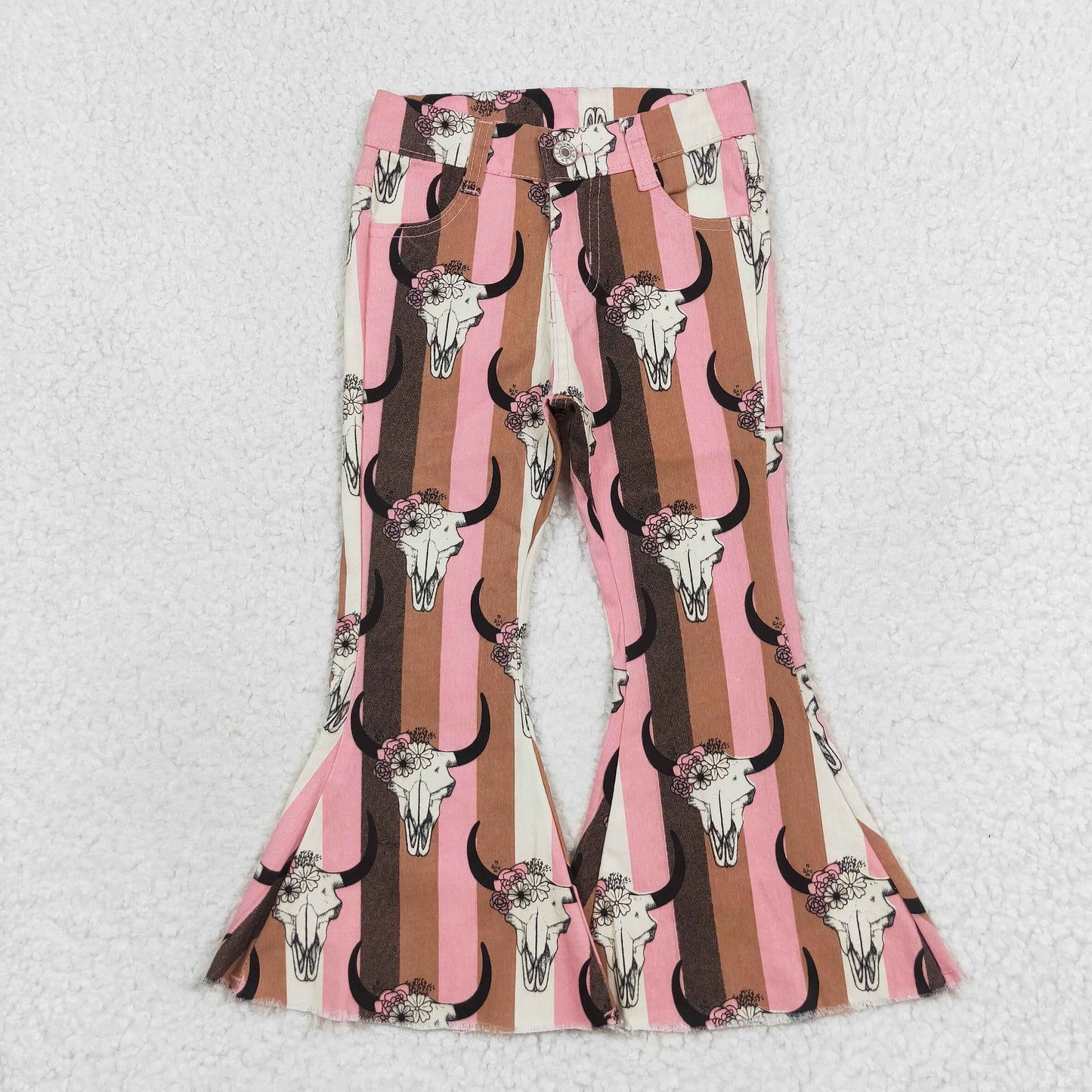 P0437 cow girl denim jeans RTS Free shipping order $100+