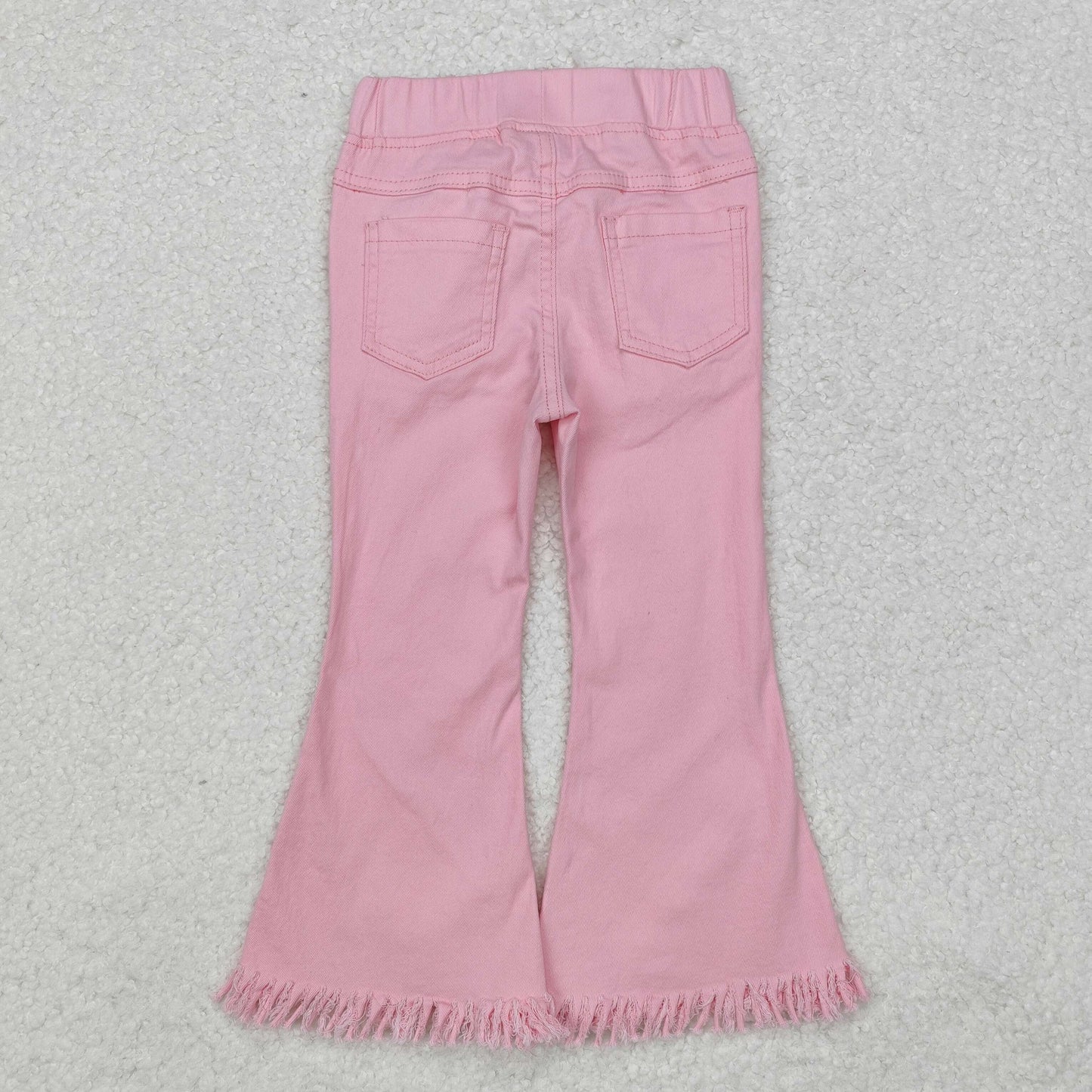 P0463 jeans tessle pink kids bell long pants 202411 RTS