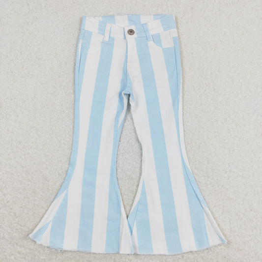 P0469 jeans blue stripe kids bell long pants RTS Free shipping order $100+