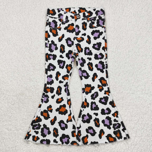 P0470 jeans leopard kids bell long pants RTS Free shipping order $100+