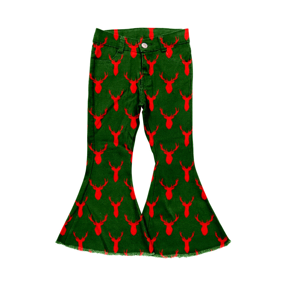 P0515 preorder Christmas deer kids bell long pants 202406
