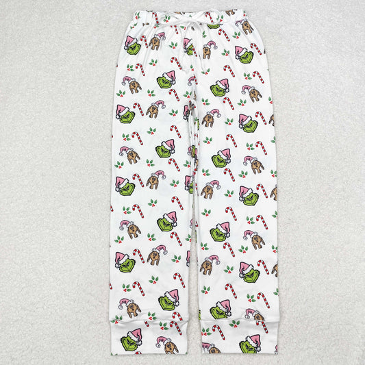P0536 adult women pants sibling Christmas grinch long pajamas 202410 RTS