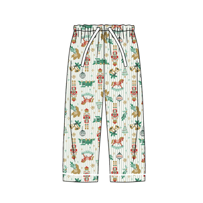 Christmas nutcracker sibling P0567 adult long pajamas pants 202407 preorder