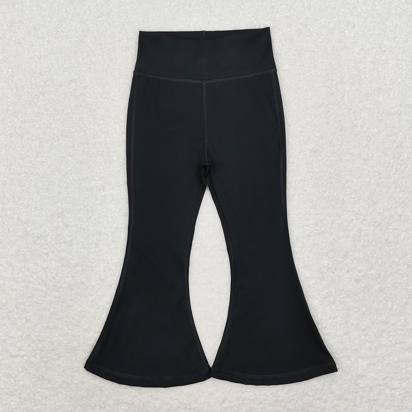 kids yoga black P0578 long girl bell pants 202409 RTS