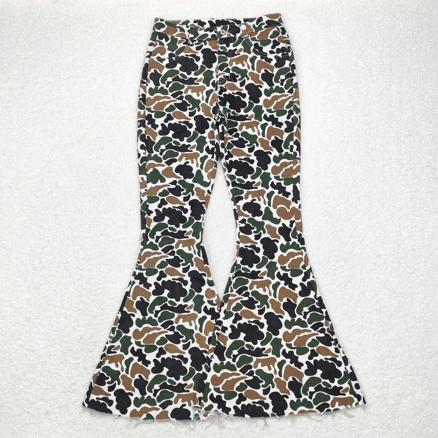 P0583 adult camo denim jeans RTS Free shipping order $100+