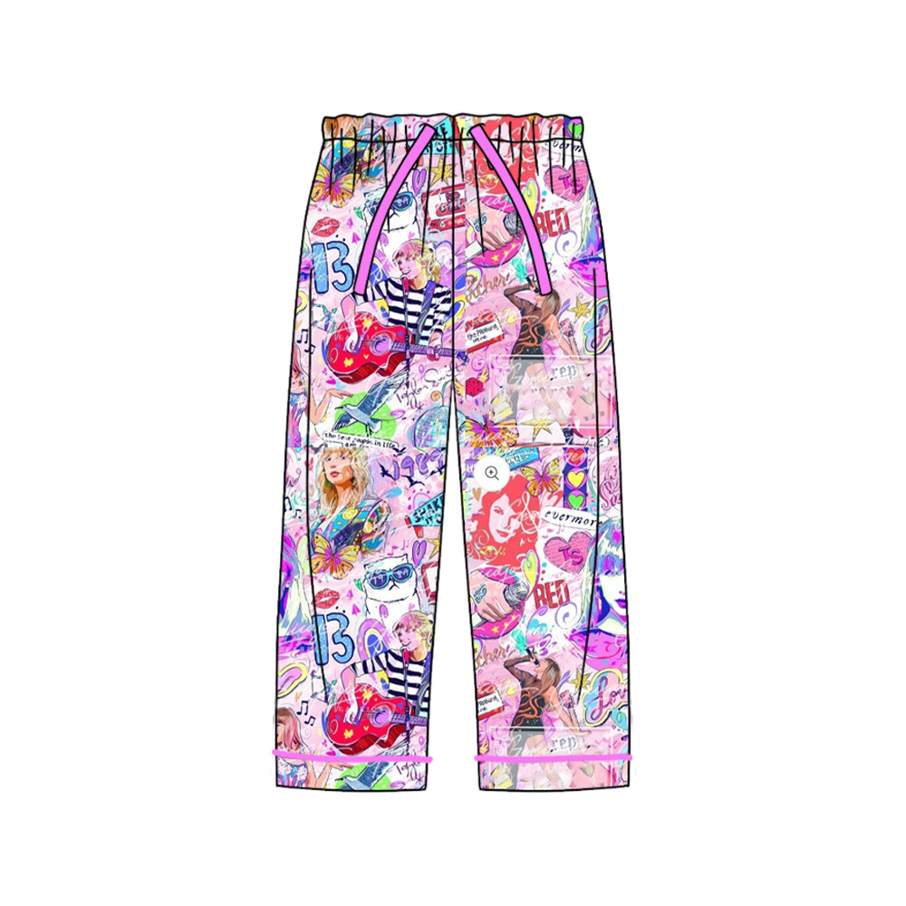 Halloween Taylor swift sibling P0593 women adult long pajamas pants 202407 preorder