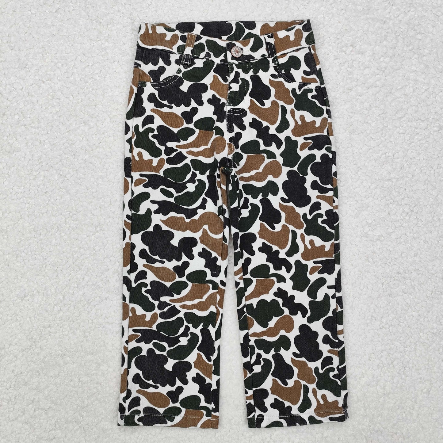 P0594 camo kids boy denim jeans pants RTS Free shipping order $100+