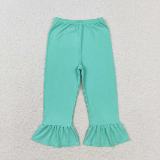 P0611 girl  Green cotton long pants  RTS Free shipping order $100+