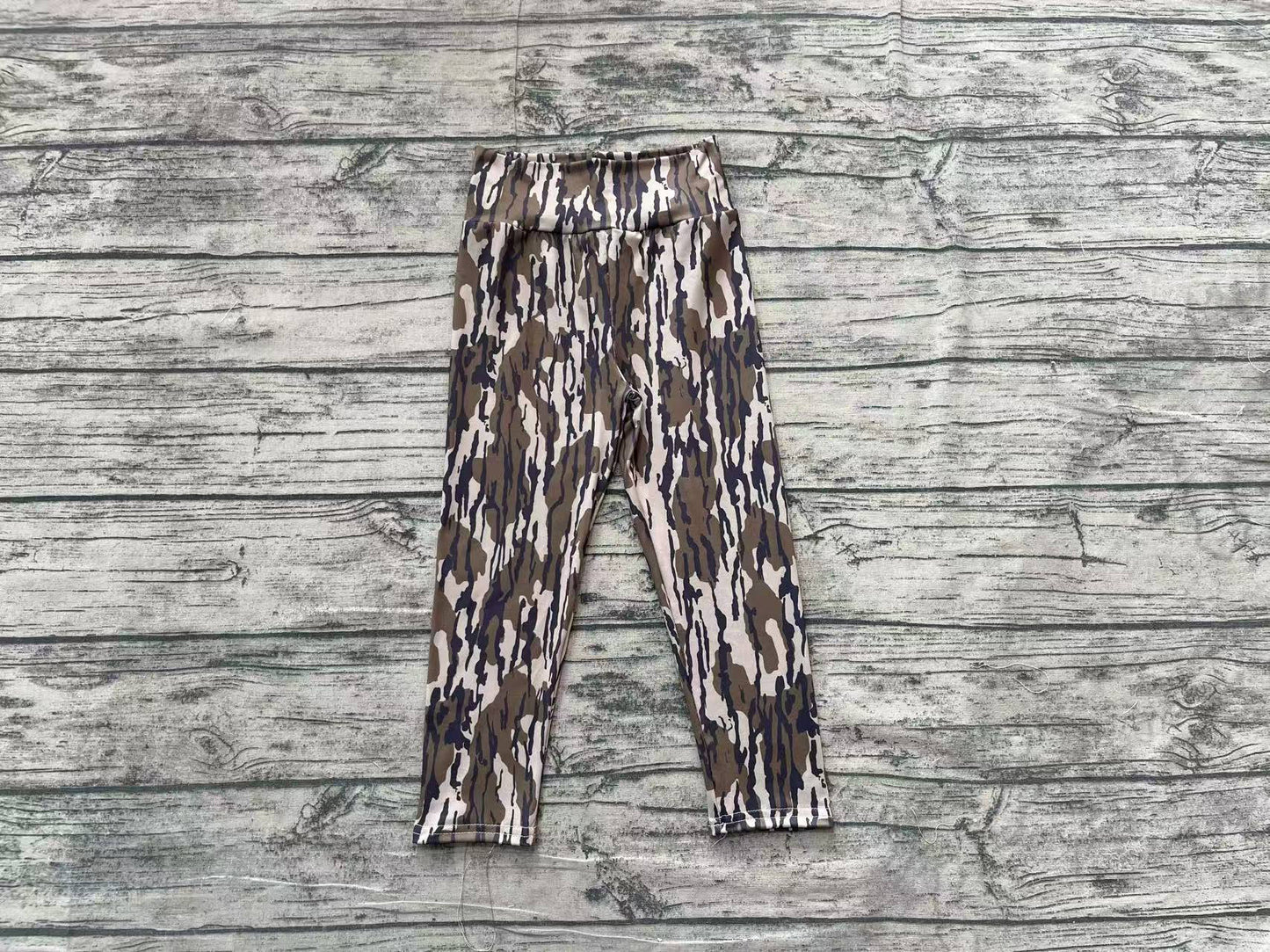 P0689 kids yoga camo girl long pants preorder 202412