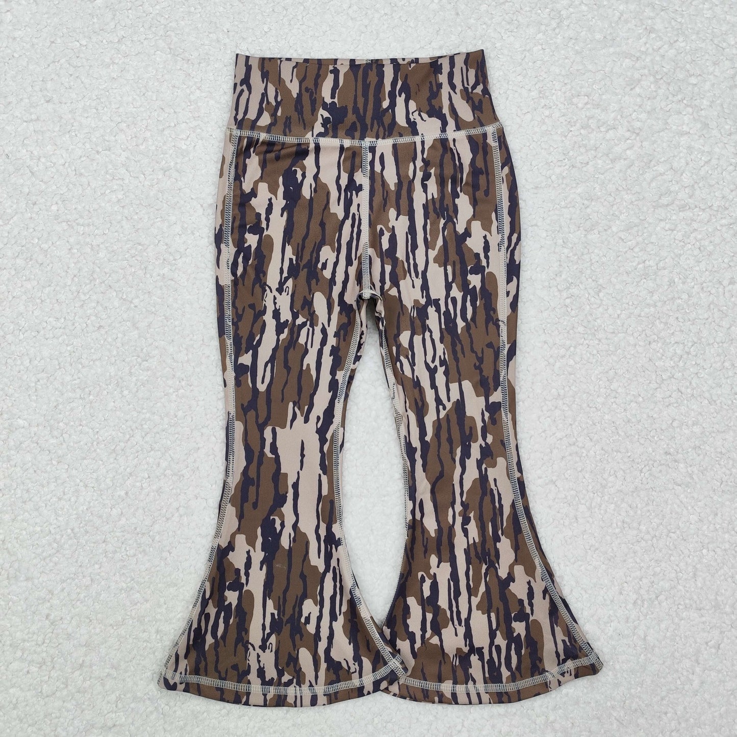 P0691 kids yoga camo girl long pants 202412 RTS