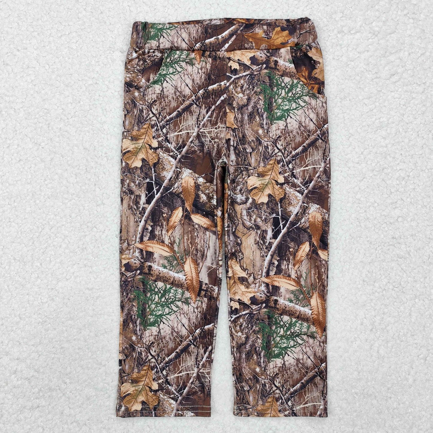 P0715 RTS camo Tee leaves kids Jogger long pants 202411