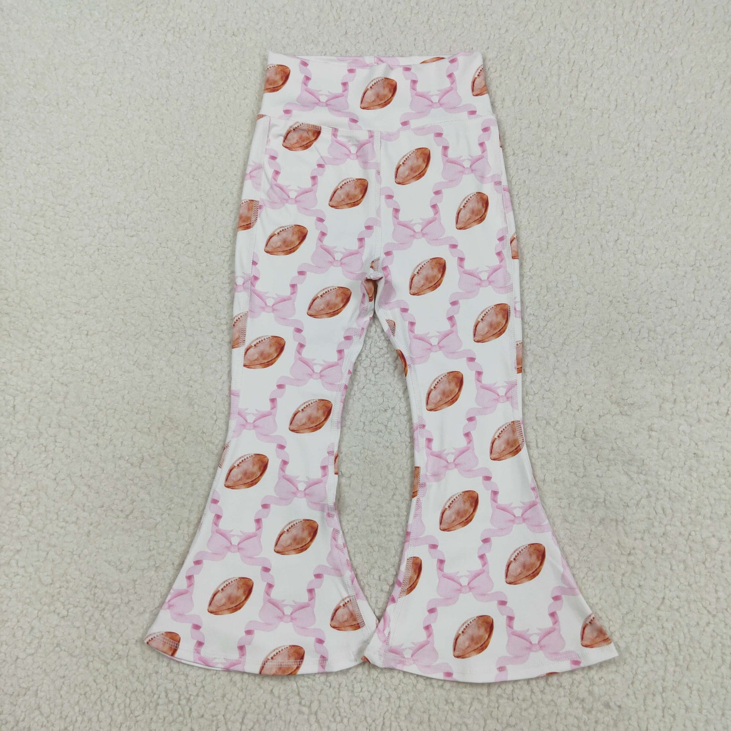 P0780 yoga light pink long girl bell pants 202508 RTS