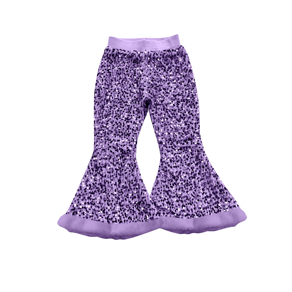 P0800 purple girl sequin pants 202508 preorder