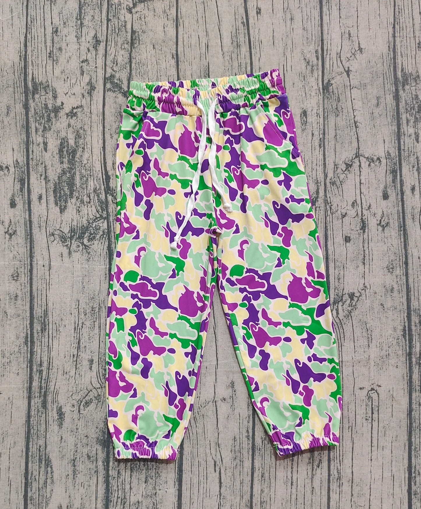 P0838 Mardi Gras western girl boy summer romper 202509 preorder