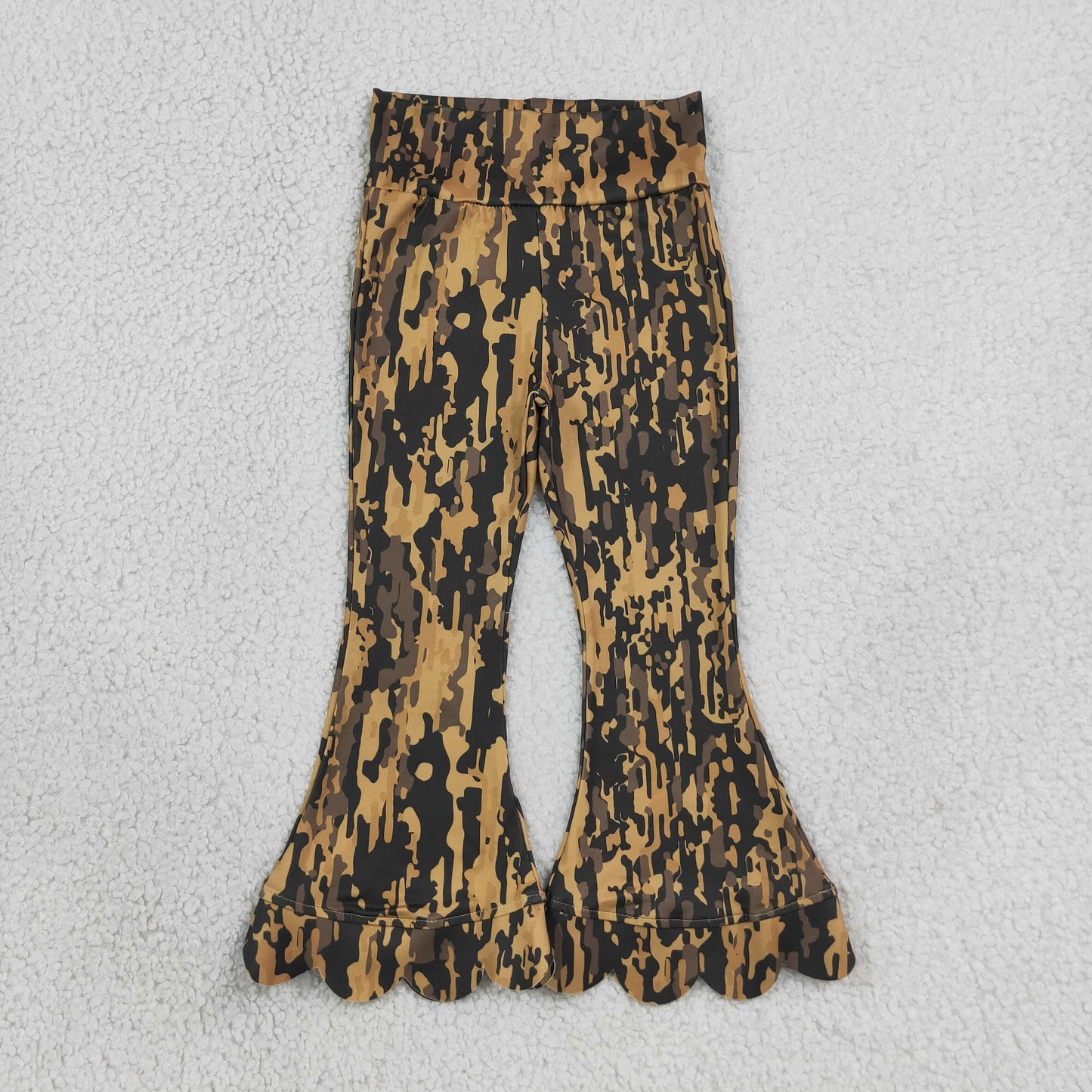 P1039 Camo girls branches scallop Pants 202608 RTS