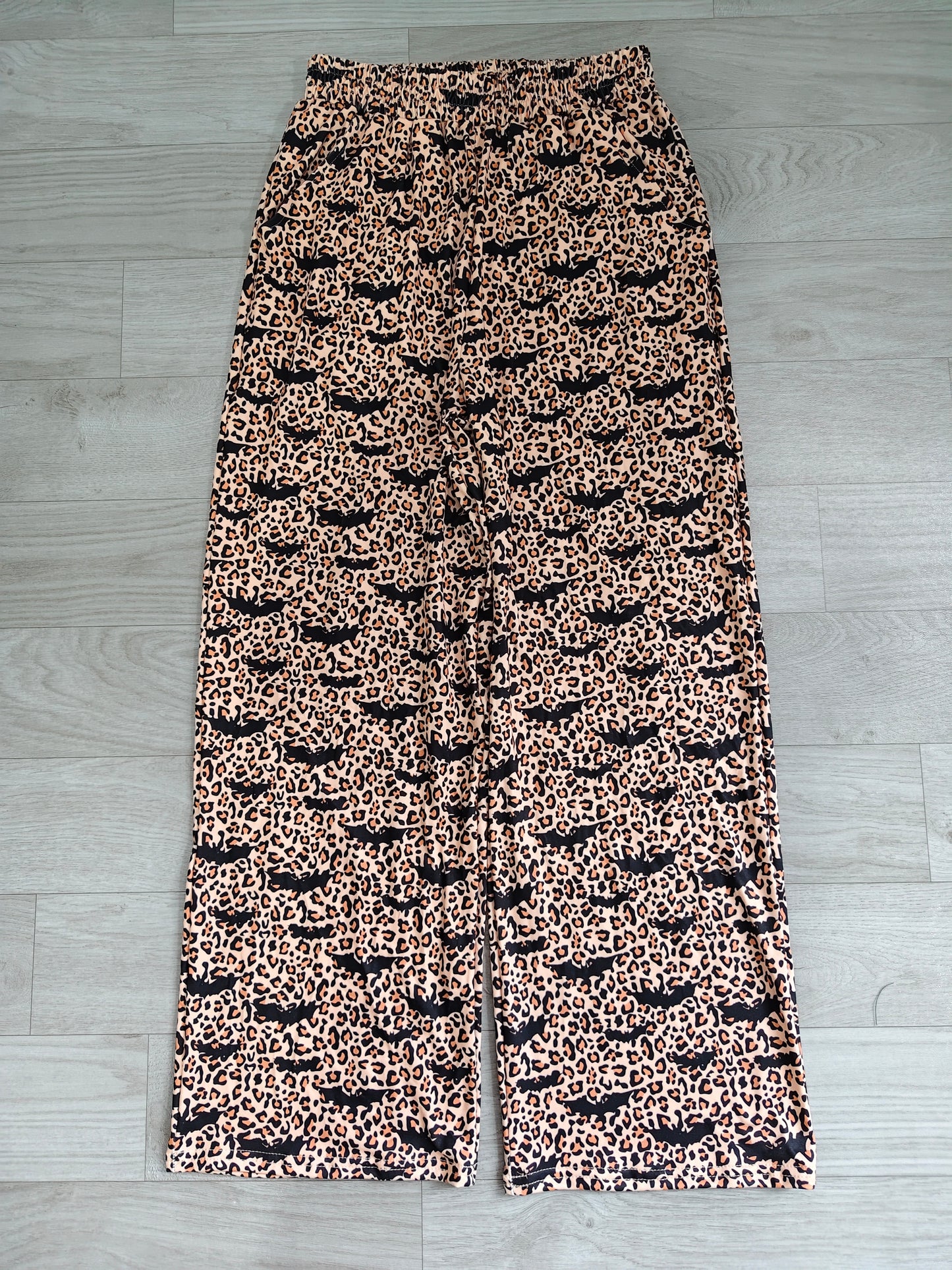 Preorder P1129 Leopard Wave Print Women Wide Leg Pants women outfit 202608
